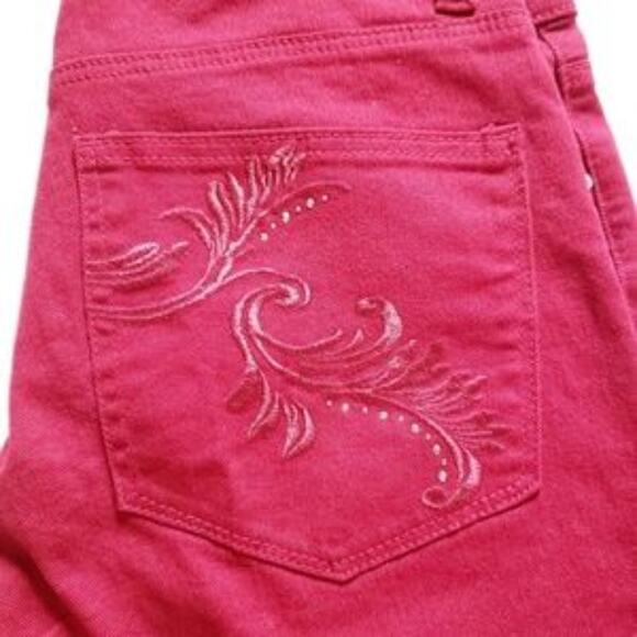 Lee High Rise Mom Jeans Classic Fit Red Jeans 6 - Picture 3 of 8